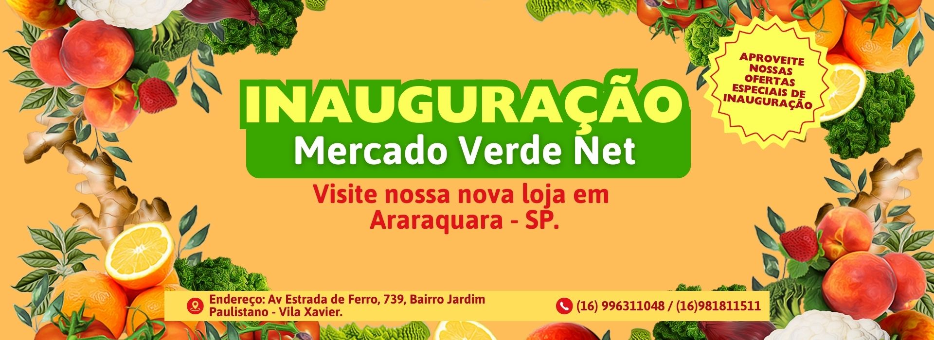 Inauguração do Mercado Verde Net